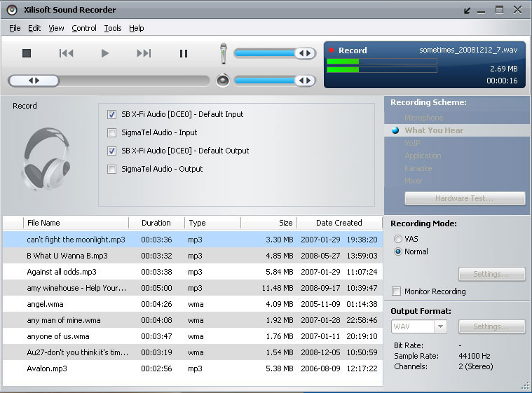 Xilisoft Sound Recorder - Free Online Voice Recorder