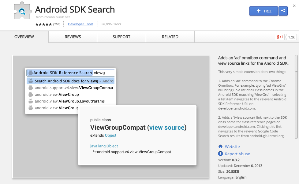 Android SDK Search-Best Chrome Extensions for Developers