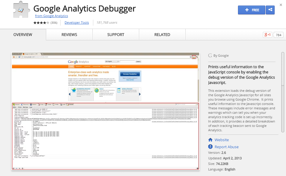 Google Analytics Debugger-Best Chrome Extensions for Developers
