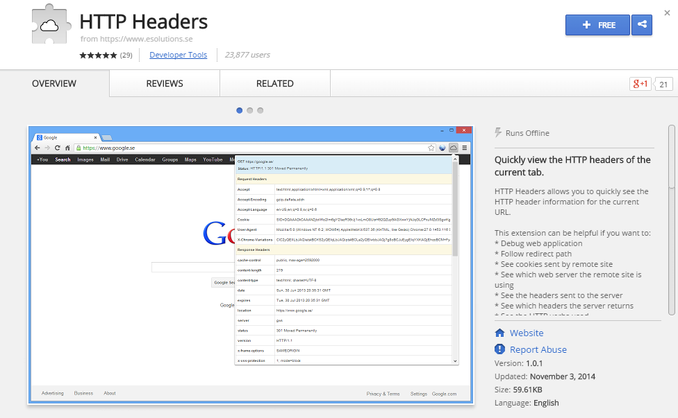 HTTP Headers-Best Chrome Extensions for Developers