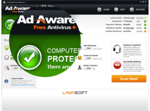 Lavasoft Free Ad Aware antivirus-Best Free Antivirus Software to Remove Virus From Your PC